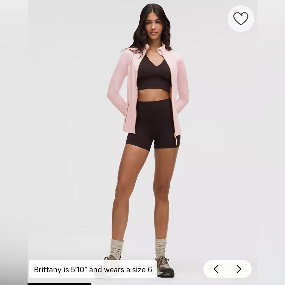 NWT Lululemon Define Jacket Nulu Blissful Pink/Gold/Gold Size 6 - Picture 4 of 13